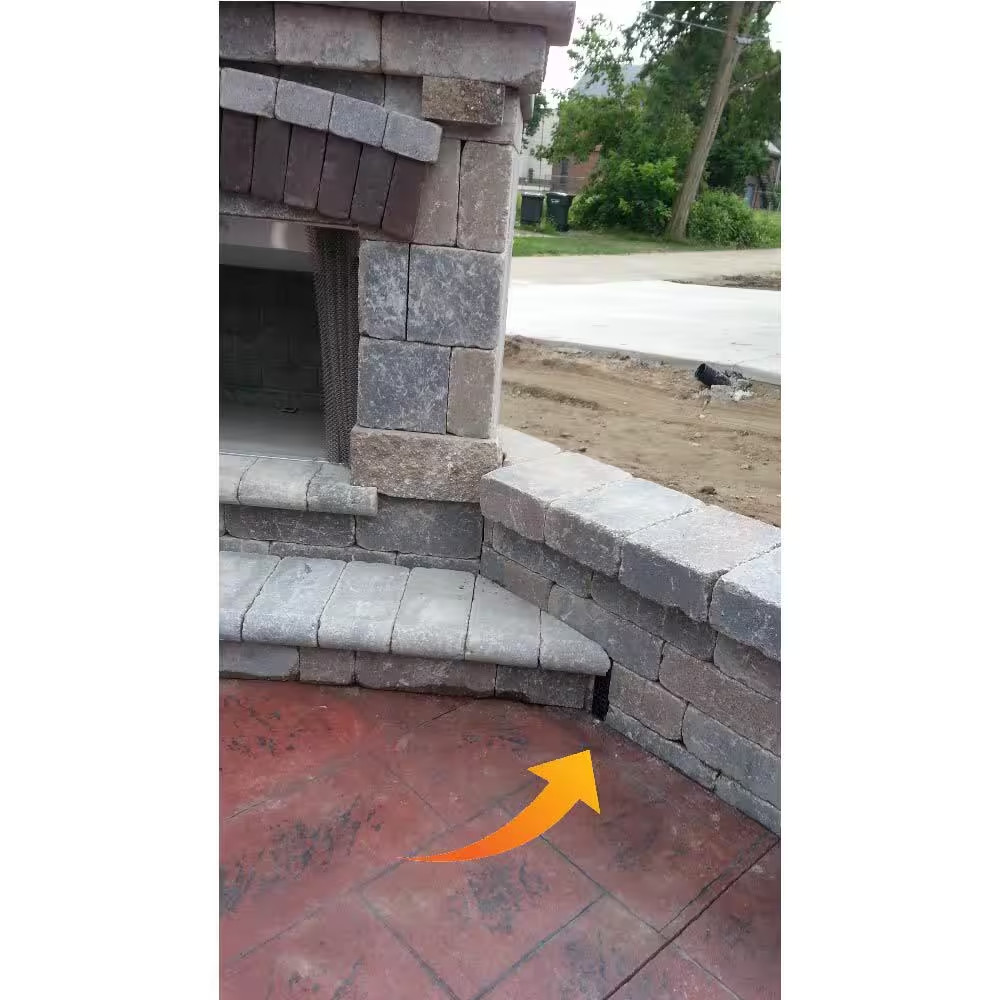 Universal Retaining Wall Block Drain Black