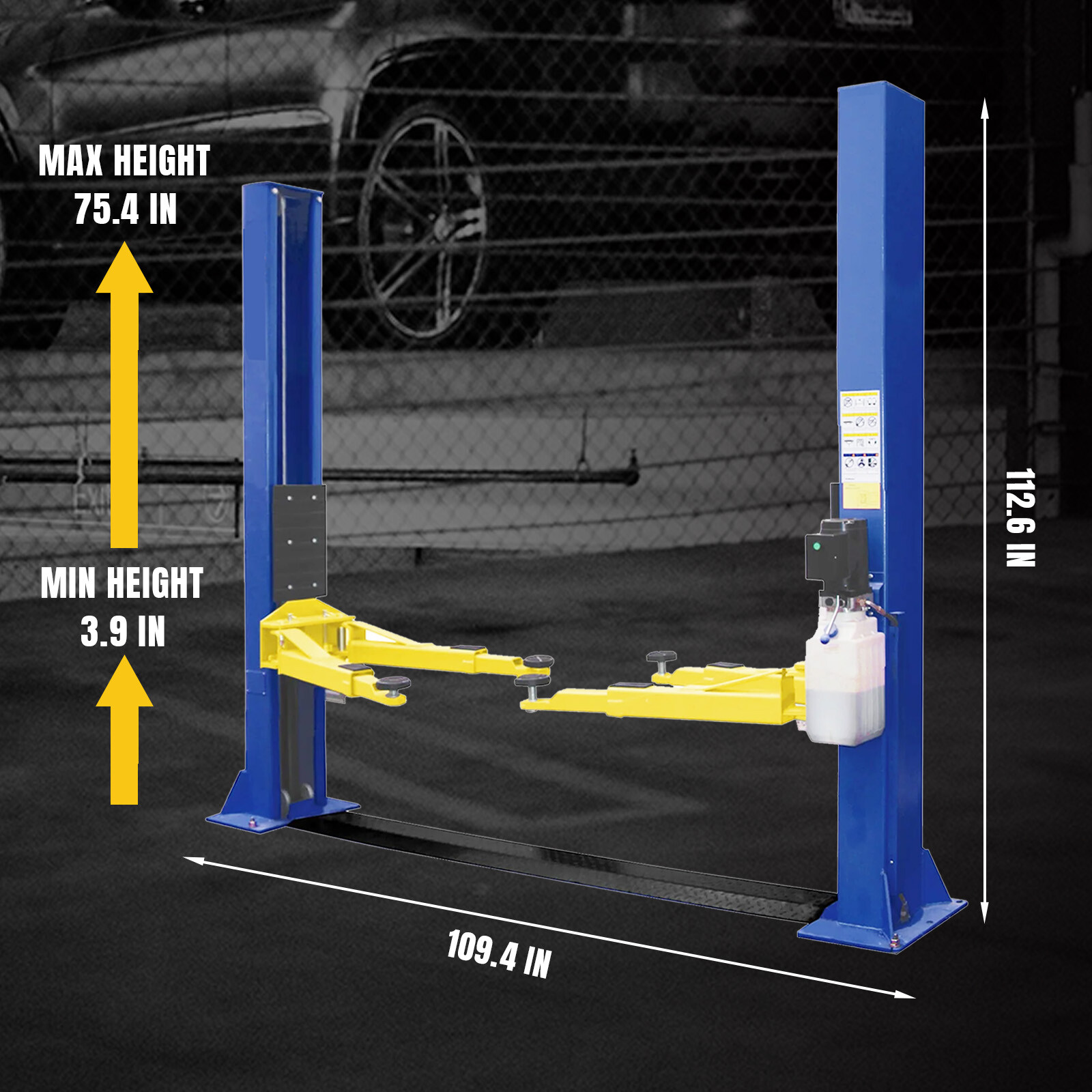 TCE Two Post Lift 10000LB Capacity Car Auto Truck Hoist 110V FREE SHIPPING