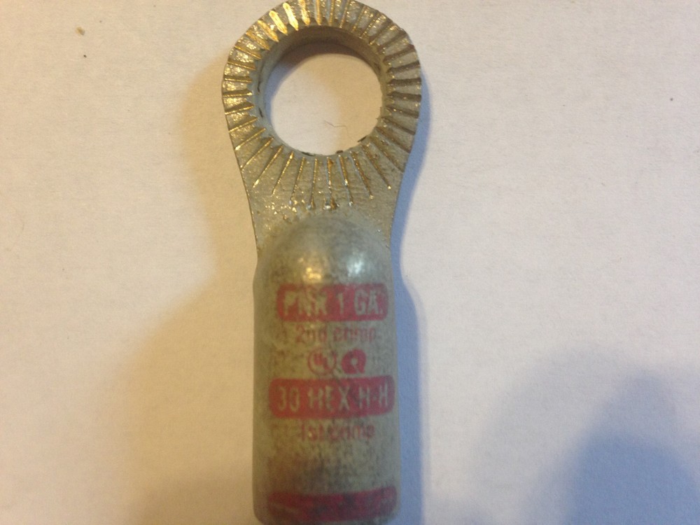 1 Gauge Locking Anti-Rotating Stackable Lugs, 1/2" Stud Size, Tinned Copper