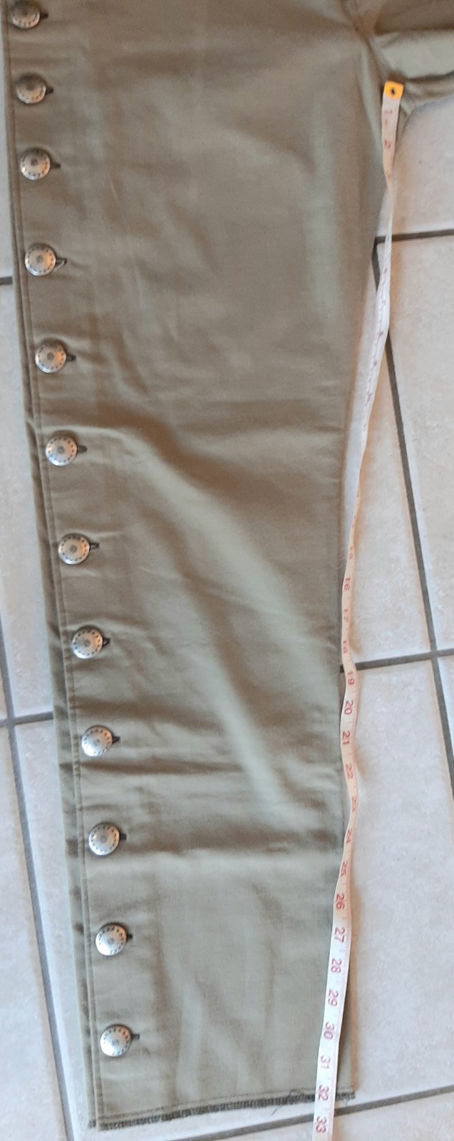 Frontier Classics Reenactment Men’s Pants Civil War Cowboy Conchos Up Sides