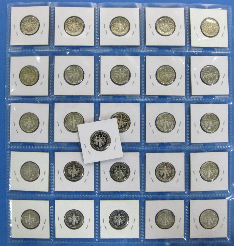 2000 thru 2025 Gem Proof Roosevelt Dime Set