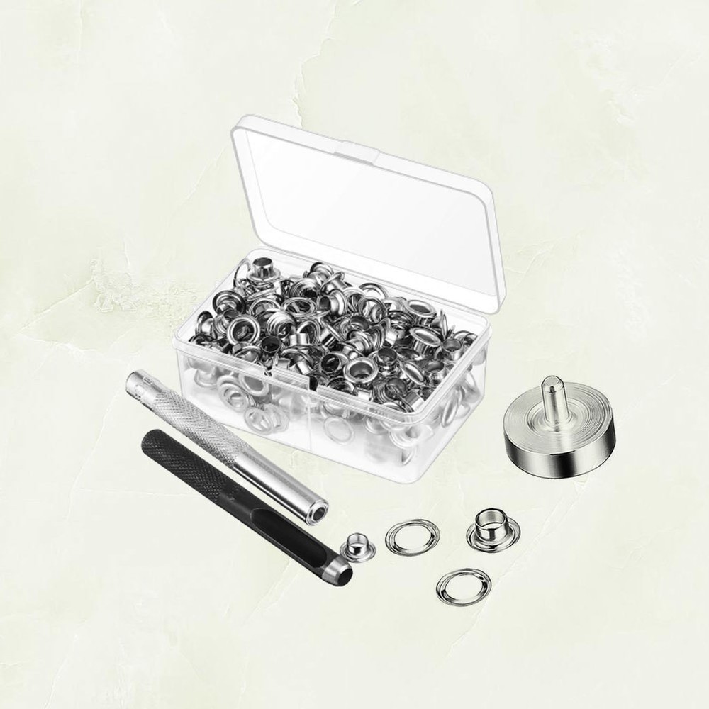 203 PCS Grommet Setting Tool Eyelet Pliers Kit Maker Eyelets Punch