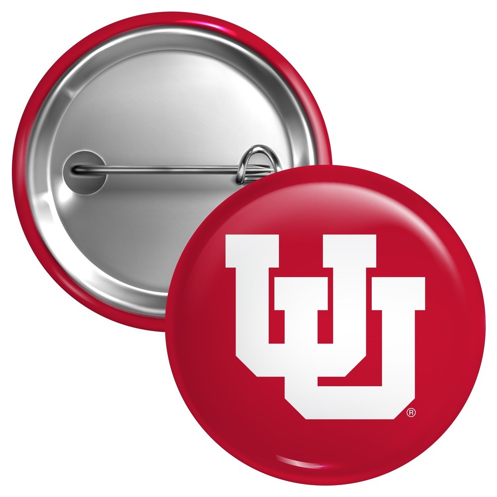 Utah Utes Button Pin - 3 Size Options