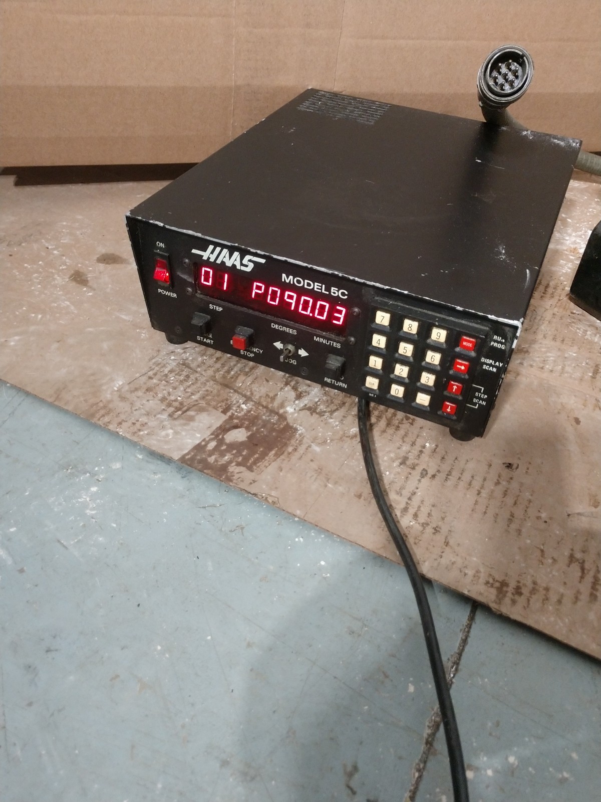 Haas Model 5C 7-Pin CNC Servo Controller Indexer FOR PARTS OR REPAIR