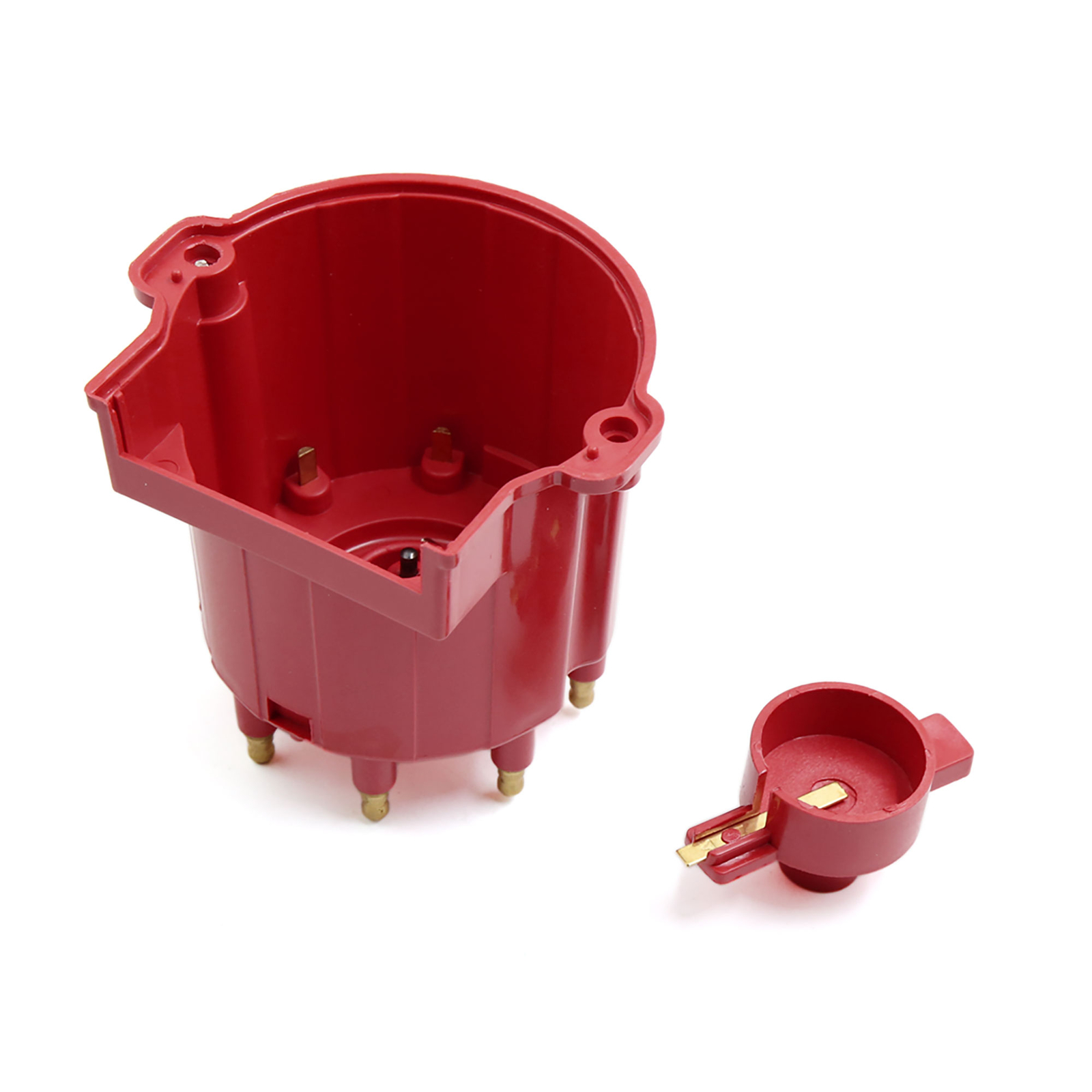 8406 Red Ignition Distributor Cap and Rotor External Coil for Chevrolet for GMC
