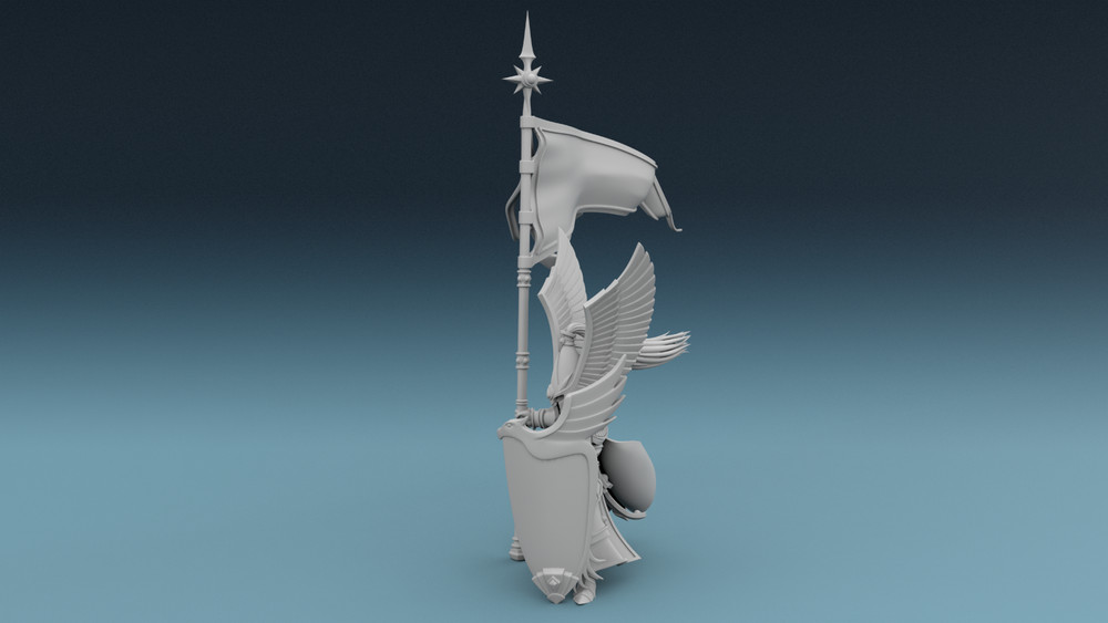 Elven Captain - Chosen Banner Bearer