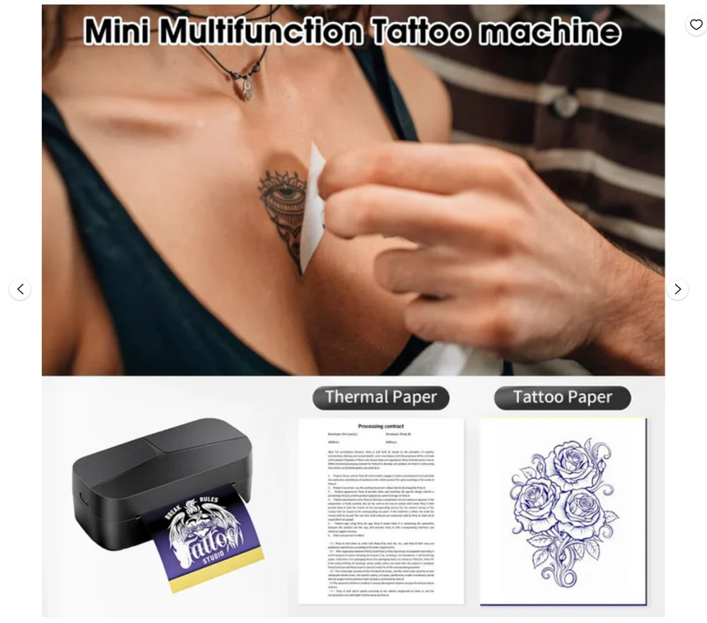 Phomemo TP32Tattoo Stencil Printer for Beginner, Mini Tattoo Printer, New 2 in 1