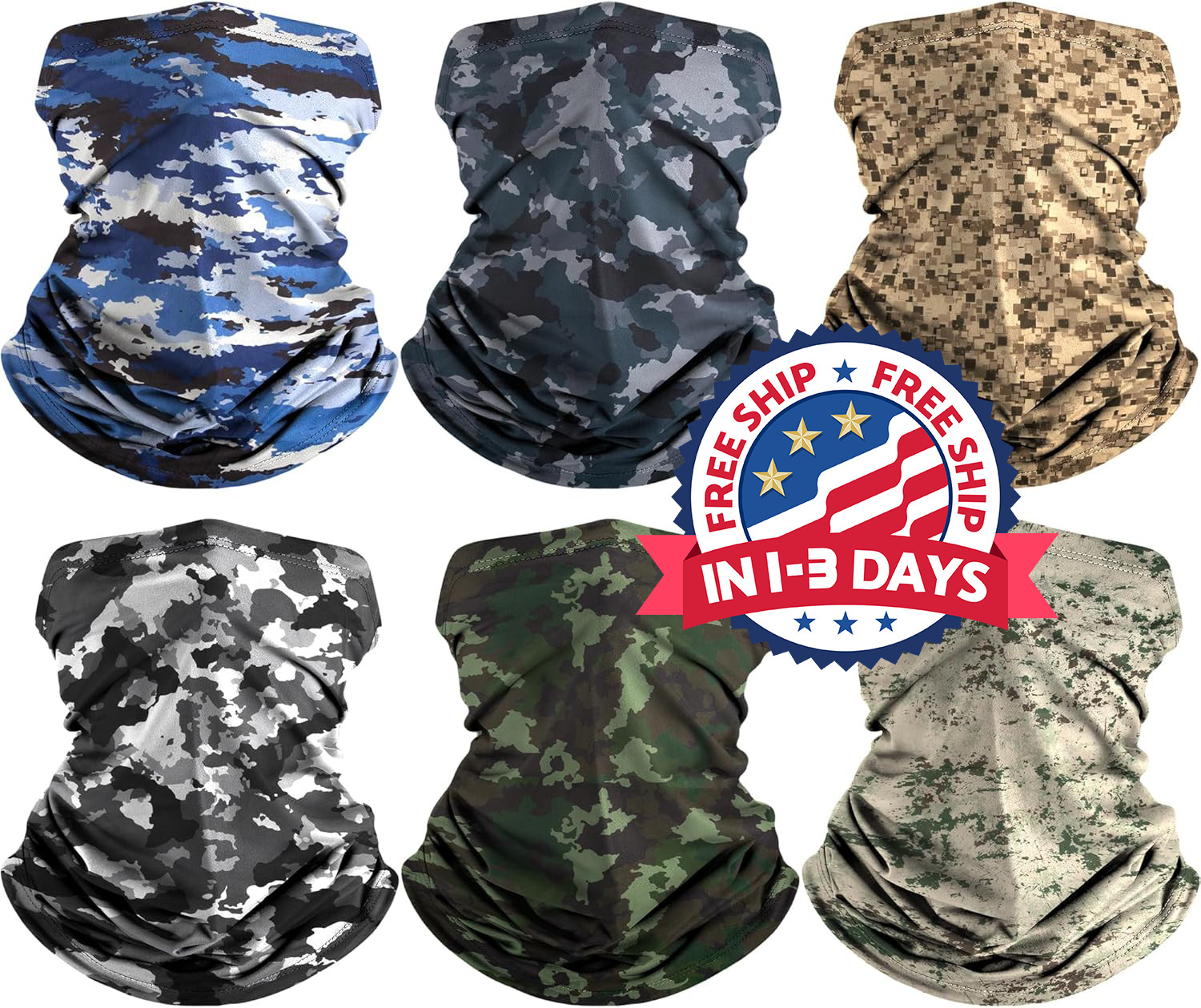 Mascaras para el sol UV 6 pzs mascara Sun pasamontañas pasamontana cubre cara