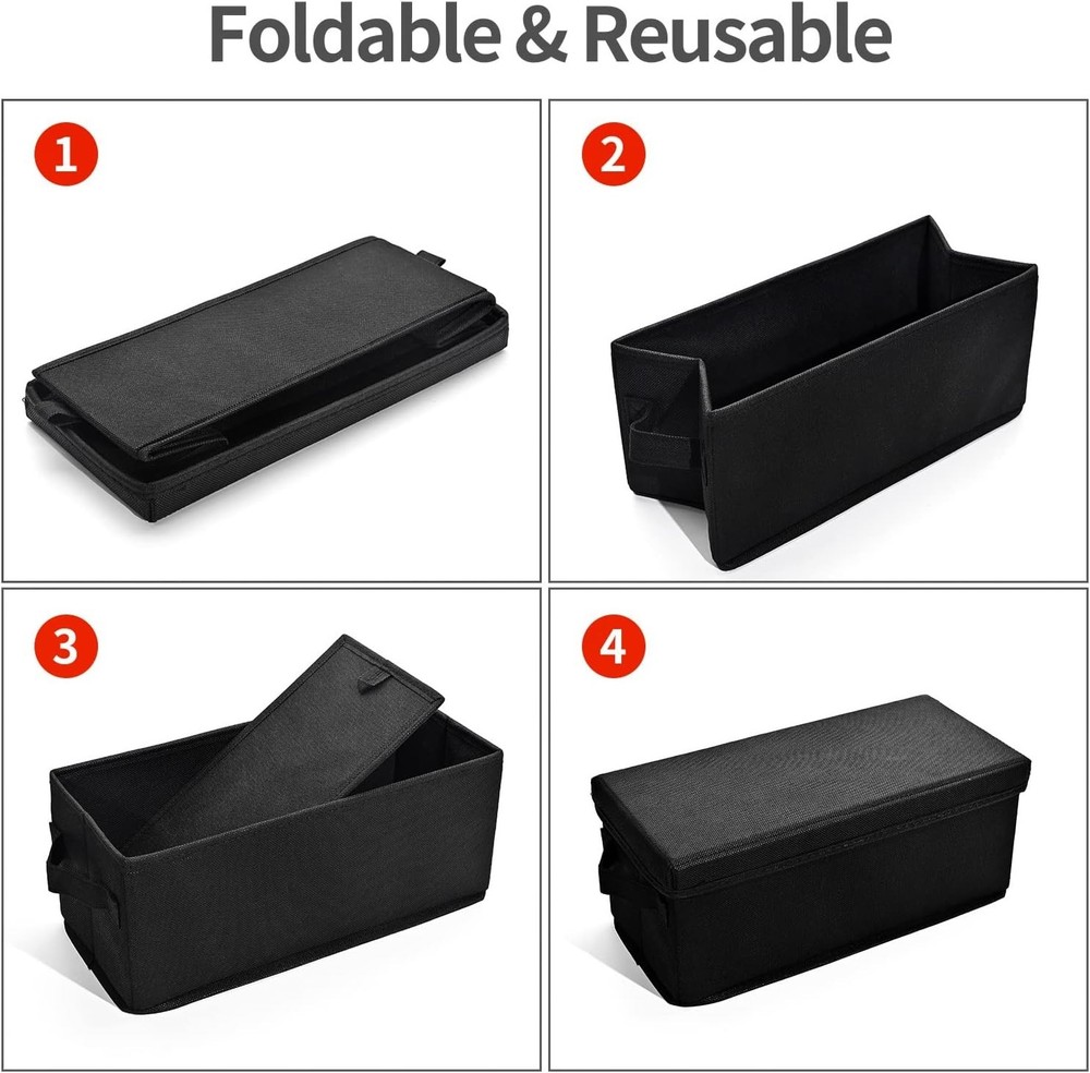 CD Storage Boxes 2-Pack Holds 30 CDs, 60 Slim Cases, 165 Discs Black
