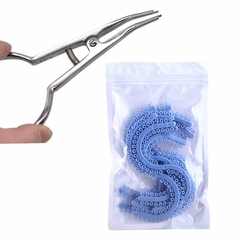 Orthodontic Instrument Dental Plier Force Module Separating Elastics Ties Curved