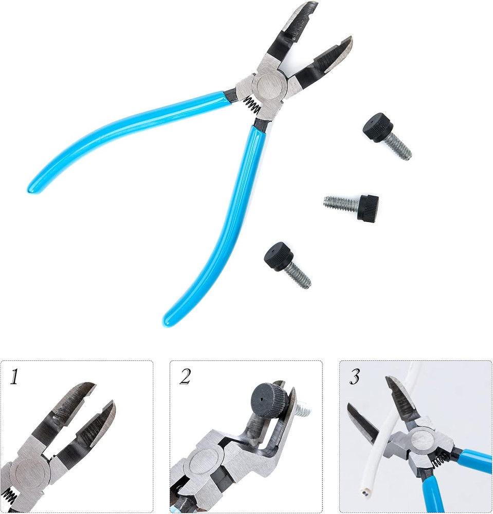 KINGLAKE Multi-Function Diagonal Side Cutting Plier Car Trim Panel Clip Cutter P