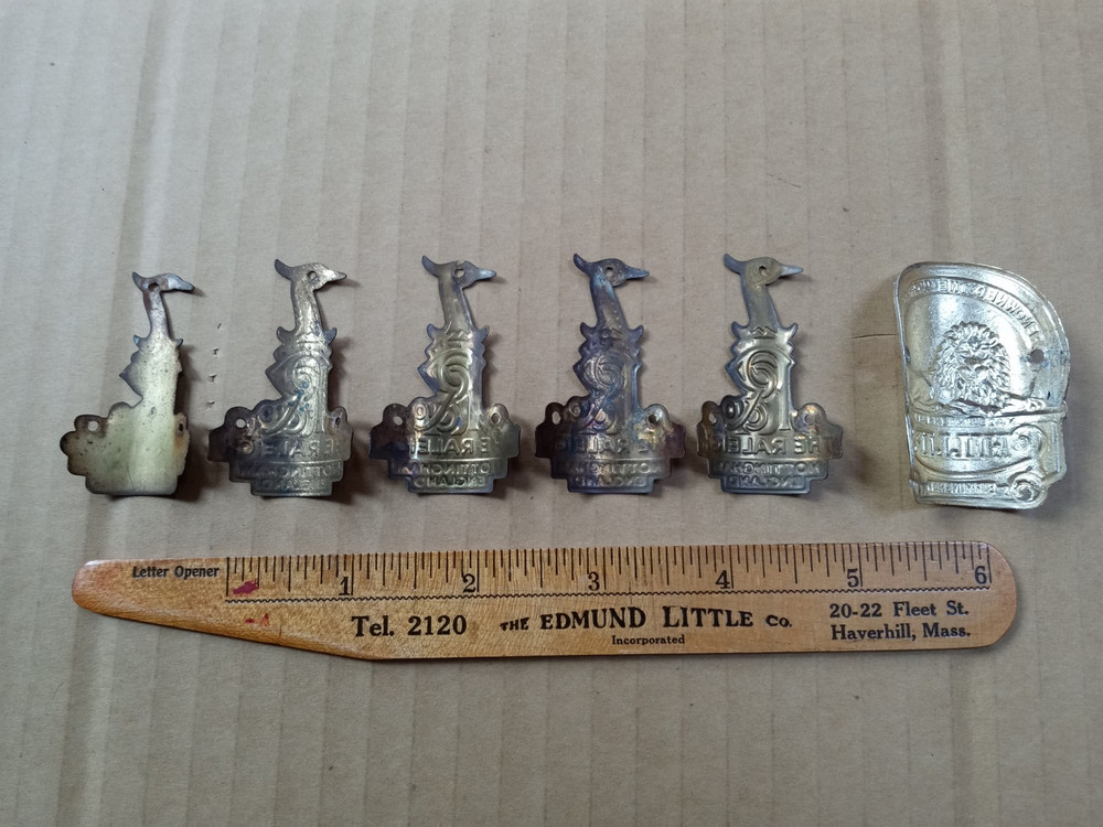 Vintage Head Badge Lot Raleigh Phillips