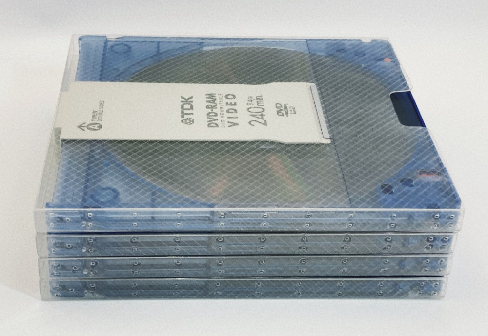 【Used 38-Discs】Panasonic & TDK DVD-RAM 9.4GB Type-4 Double-Sided Rewritable