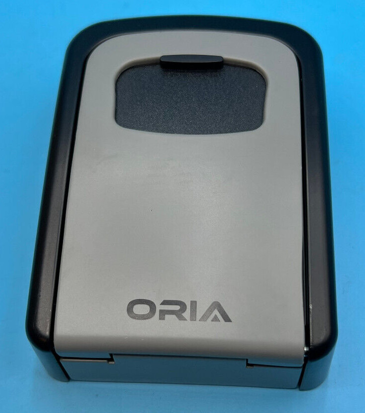 ORIA Key Storage Lock Box, 4-Digit Combination Lock Box, Wall Mounted Lock Box