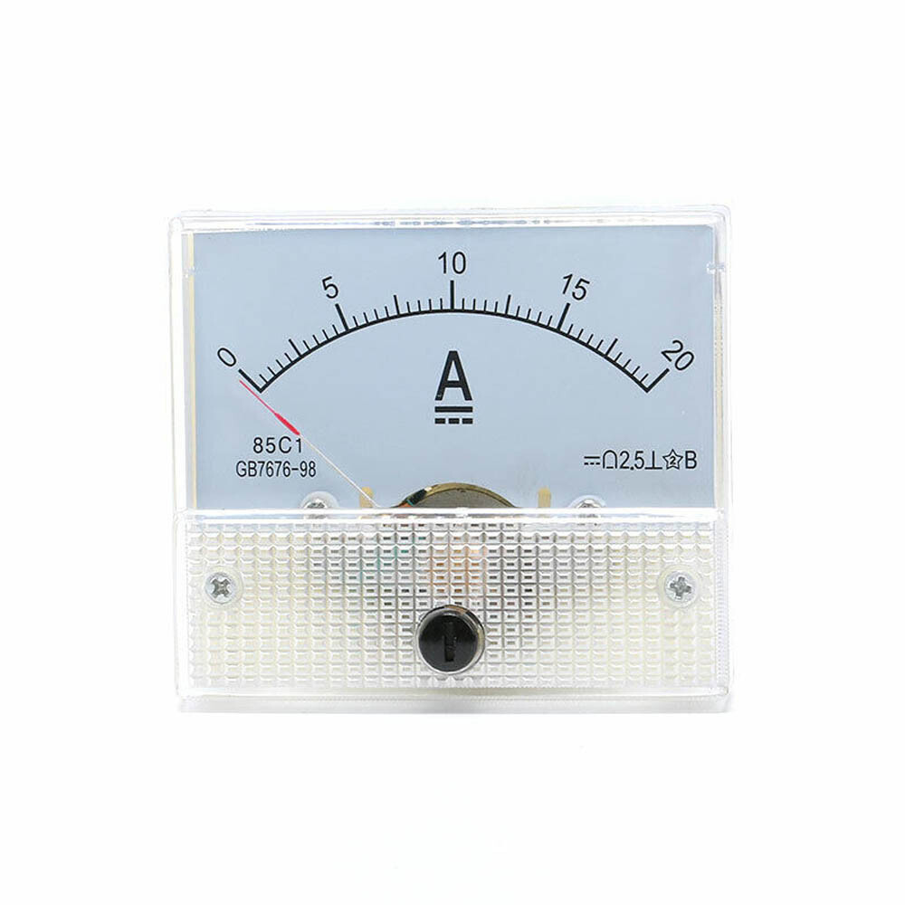 Analog Amp Panel Meter 2-30A 10-50V DC Ammeter Current Voltmeter Voltage 85C1