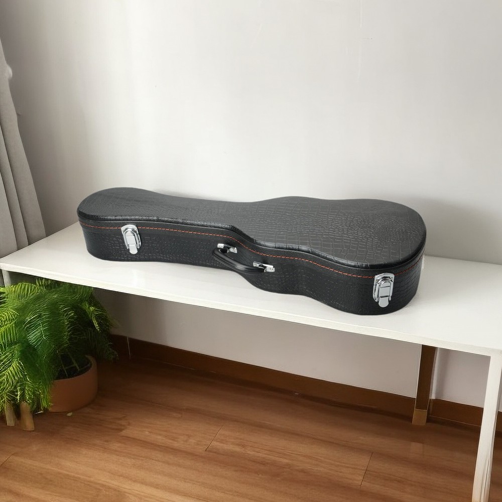 26-Inch Ukulele Hardshell Case - Molded To Body​, ​Python Embossed Texture & PVC