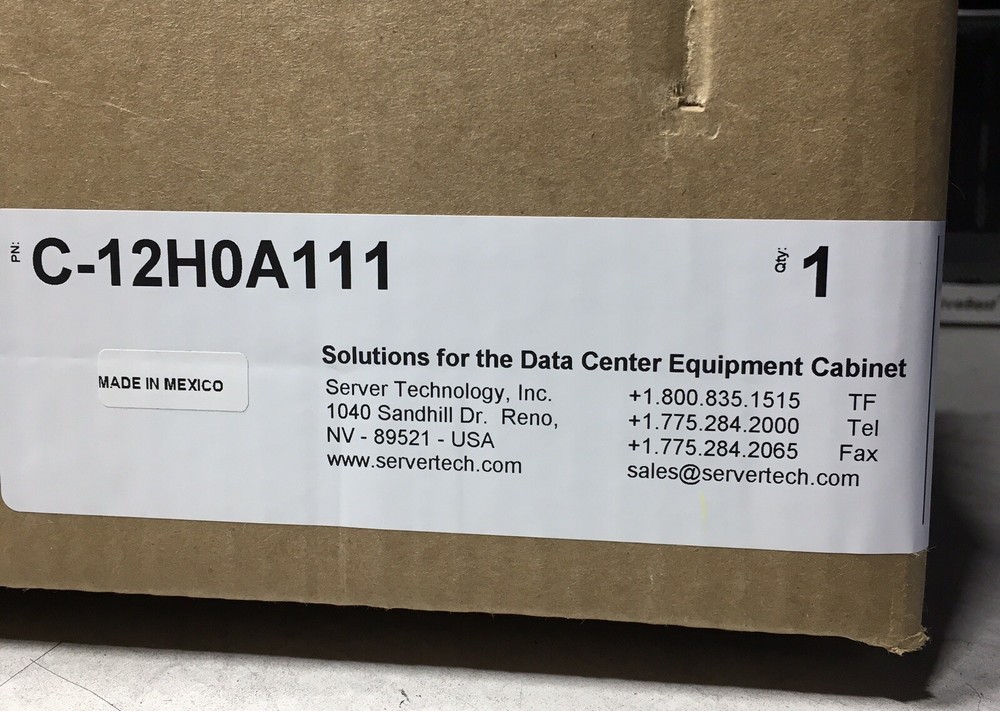 OPEN BOX - Server Technology C-12H0A111 Metered PDU