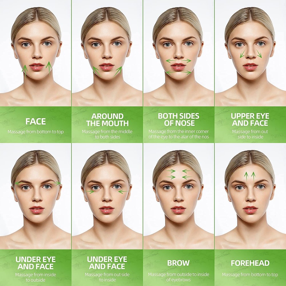 AECW (Jade Roller + Ice Roller) 2 2 Piece Set, Blue + Jade