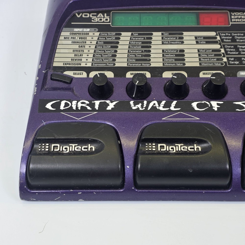 Used Digitech Vocal 300 Vocal Effects Processor Pedal NO Power Supply