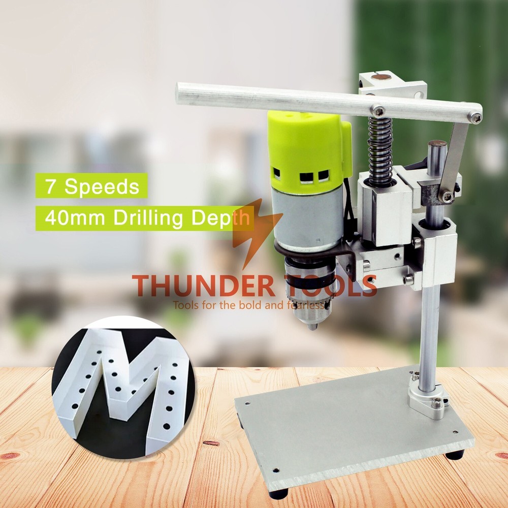 Thunder Tools 7-Speed Mini Drill Press Bench Electric Bench Drilling Machine