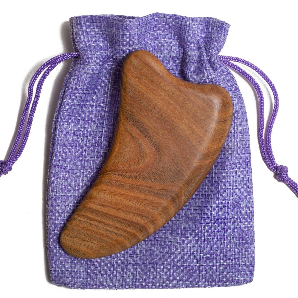 Moreinday Gua Sha Tool for Face, Facial Tools Face Large, Brown
