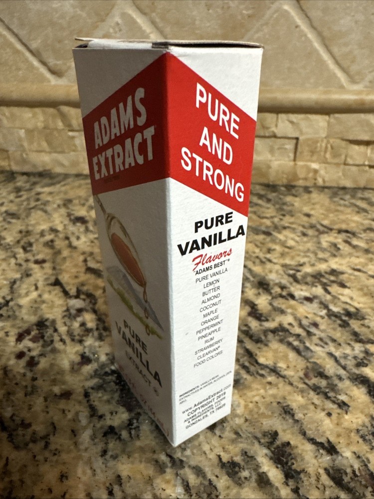 Adams Pure Vanilla Extract Flavoring 1.5oz Bottle