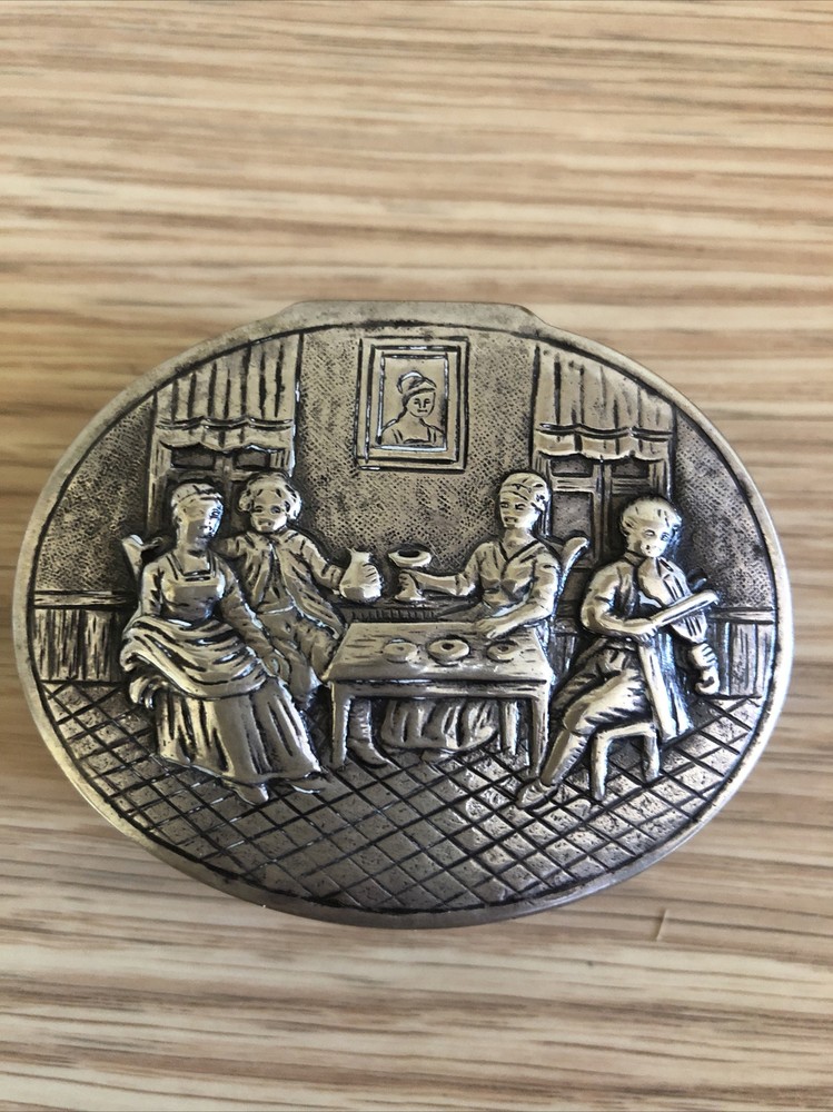 Antique Dutch Silver Snuff Box, Circa 1900
