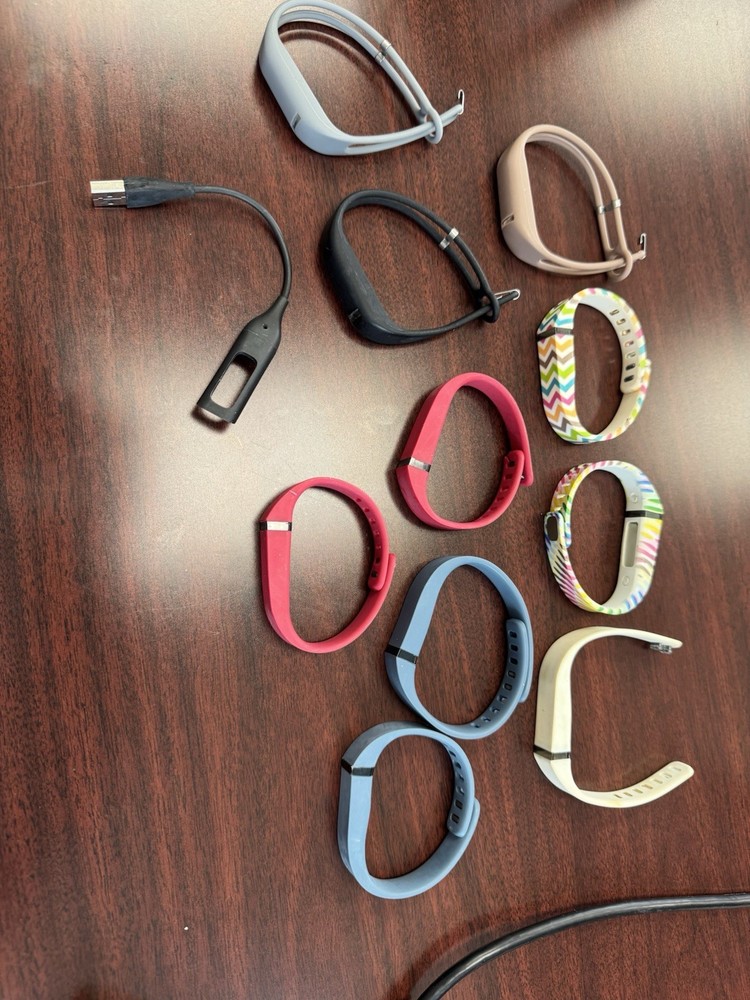 Original Fitbit Bands (10) And Chargers
