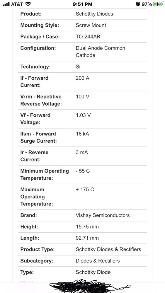 203CNQ100 Rectifier Diode 100A - 100 V