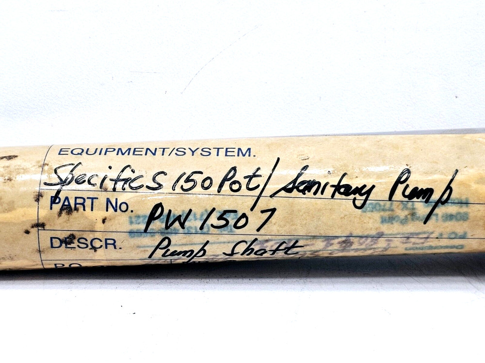 PW1507 SPECIFIC 150 POT/SANITORY PUMP SHAFT