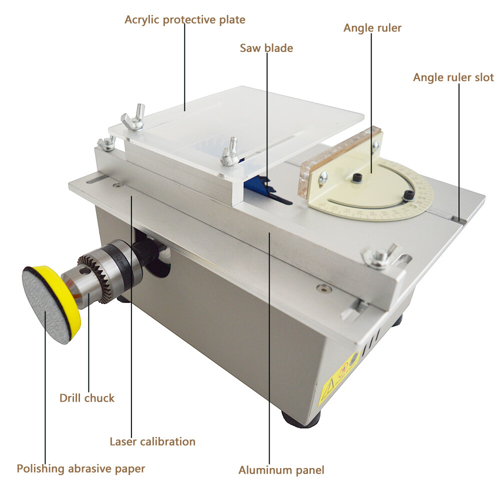 Miniature Precision Table Saw Blade DIY Woodworking Cutting Machine Portable