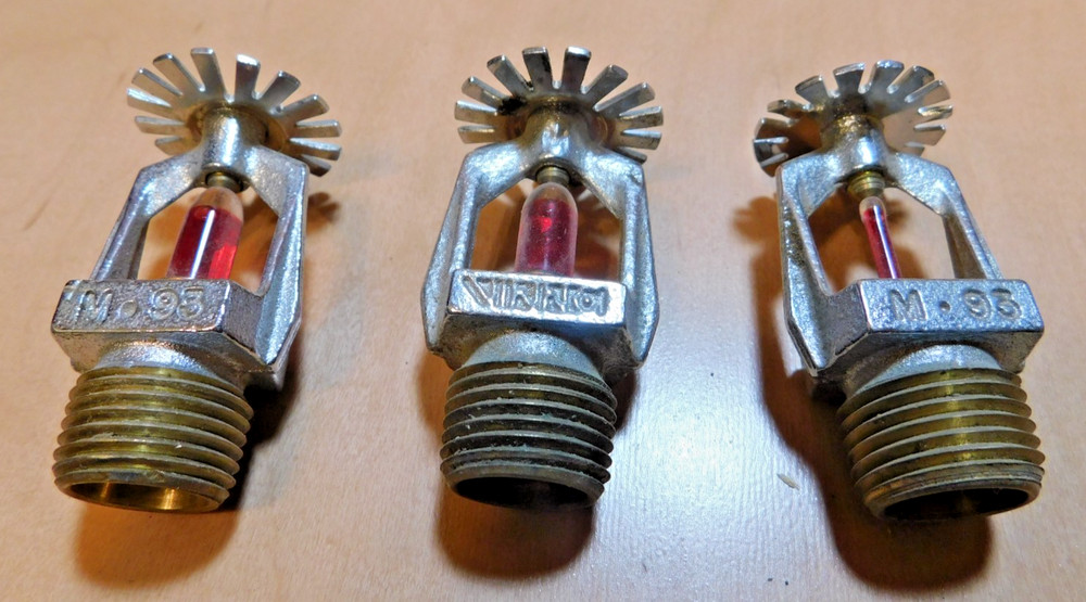 Automatic overhead fire sprinkler valves (lot 506)
