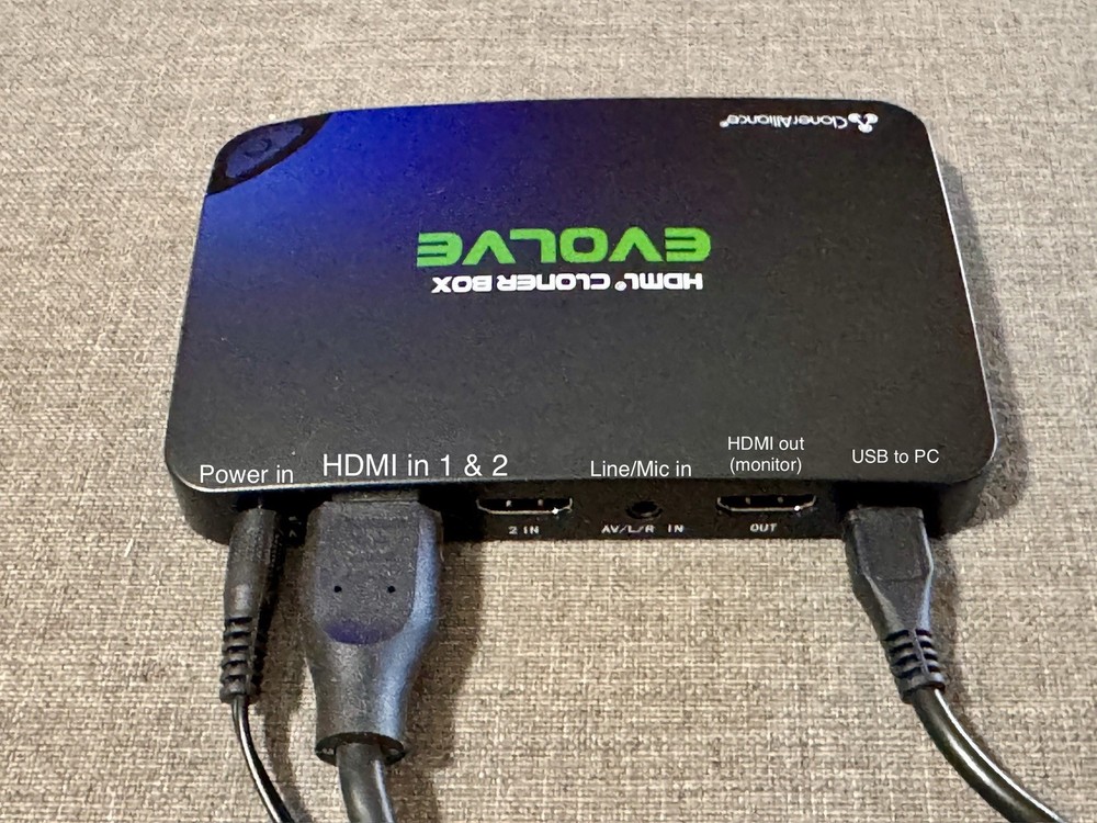 ClonerAlliance Evolve HDMI Cloner Streaming 1080p, USB Storage, Remote, Cables