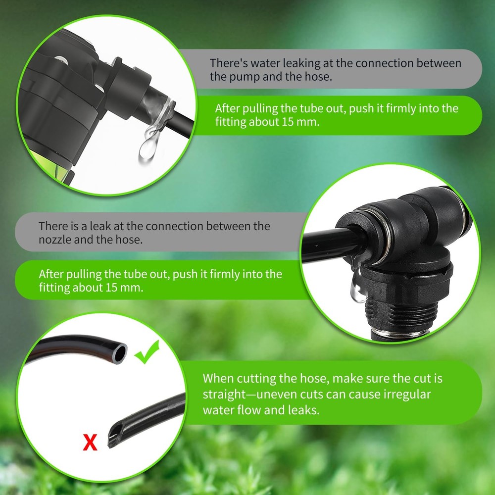 Reptile Misting System with Timer, 6 Adjustable-Joint Nozzles, -Priming Pump,...