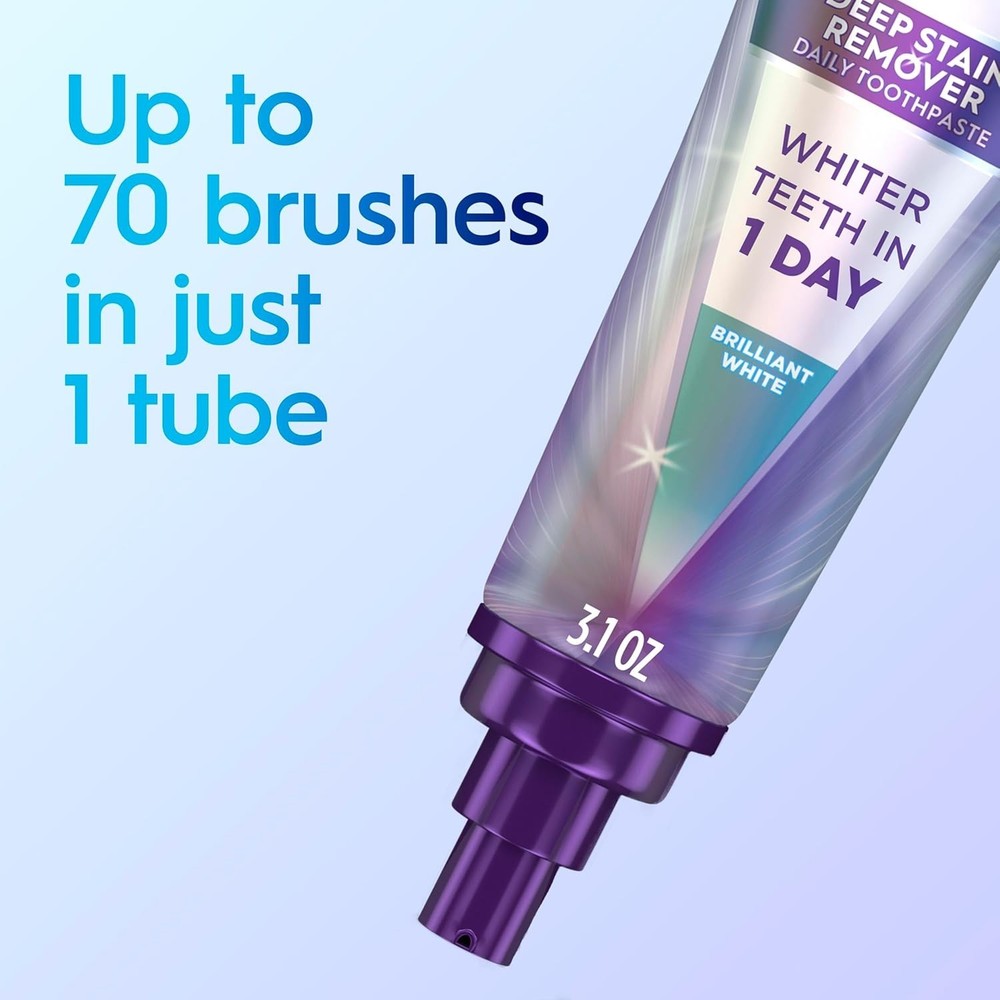 Crest 3D White Brilliance Toothpaste, 3.1oz, 2 Pack