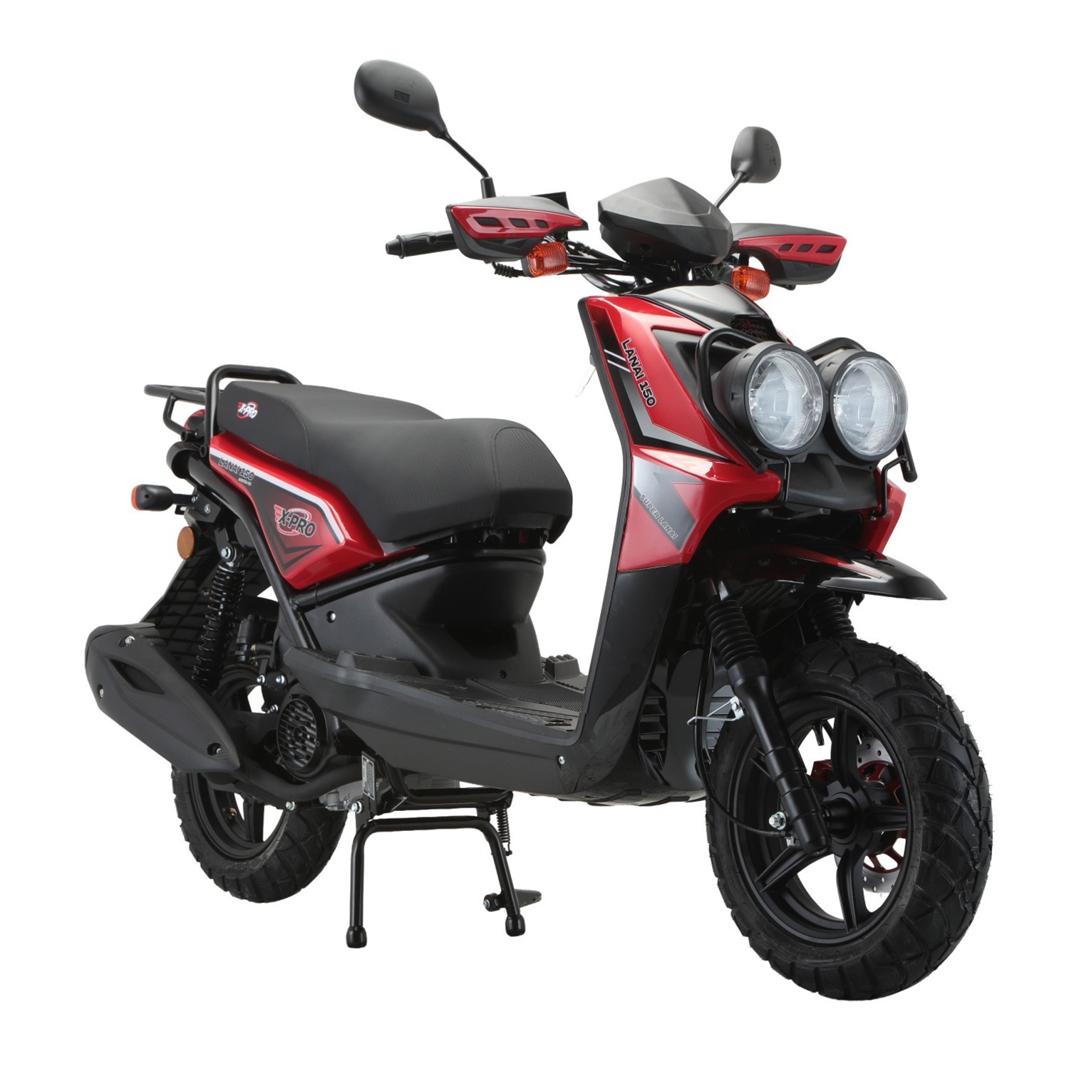 X-PRO Lanai 150 Moped 150cc Gas Scooter, 12" Aluminum Wheels,Electric/Kick Start