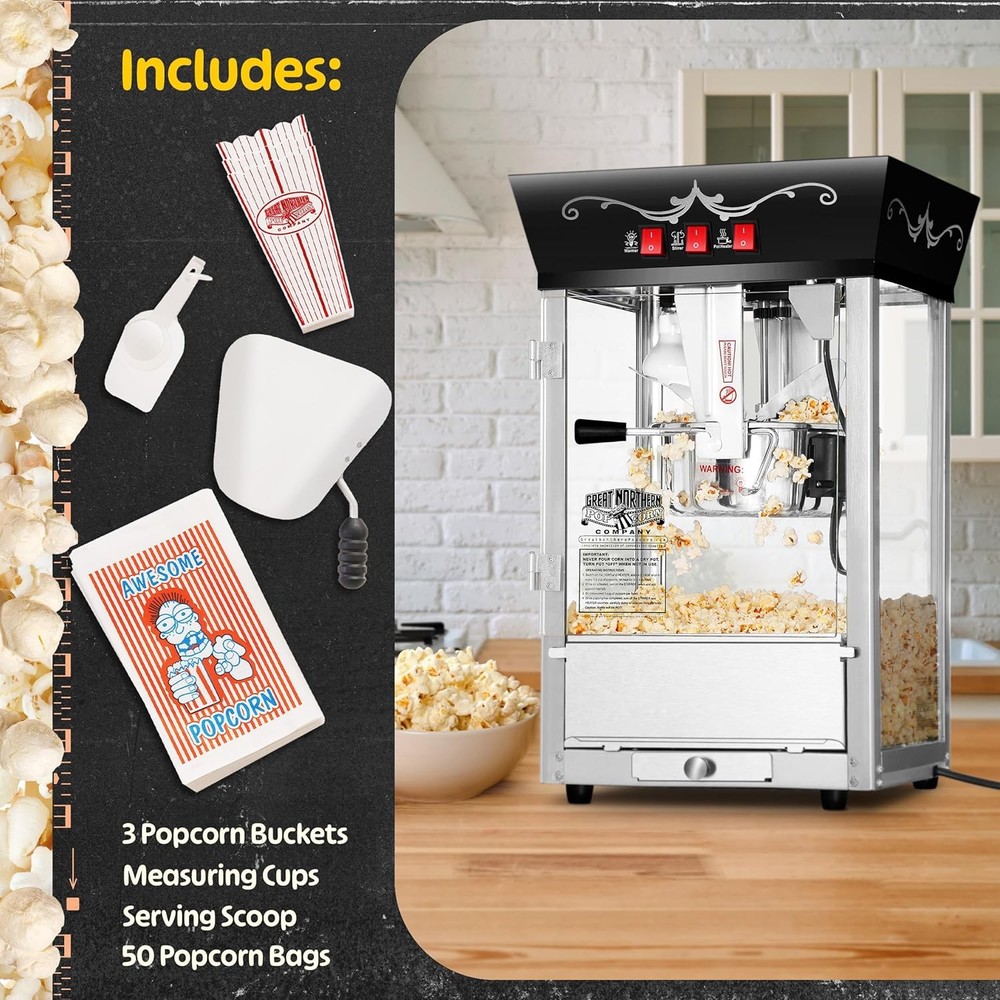 8oz Popcorn Maker Stainless Steel Kettle
