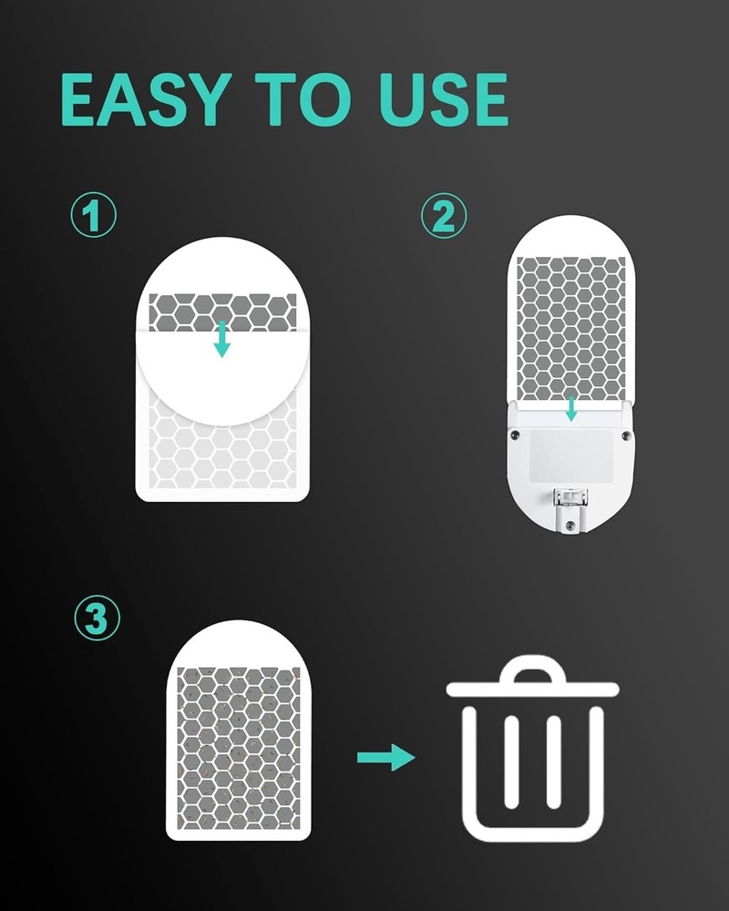 Effective 12 Pack Fly Trap Replacement Cards for LiBa FT06 Insect Control