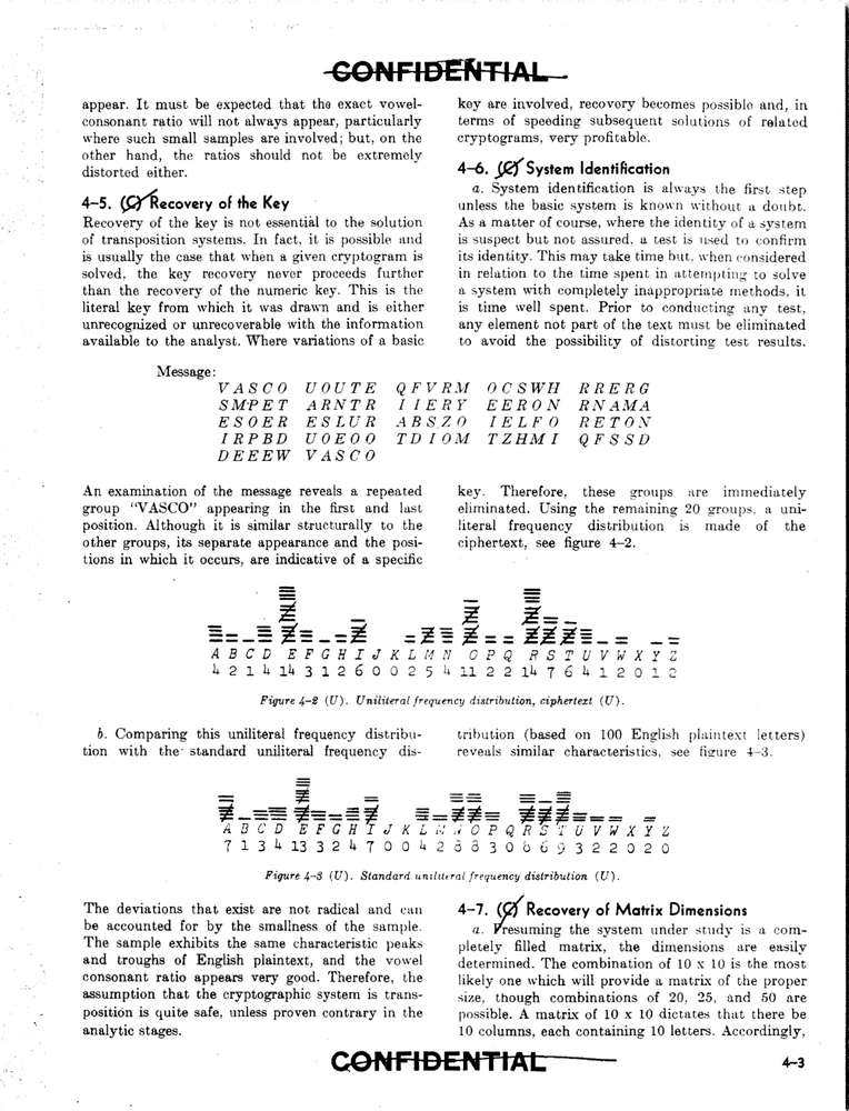 357 Page 1970 Declassified BASIC CRYPTANALYTICS TM 32-220 Technical Manual on CD