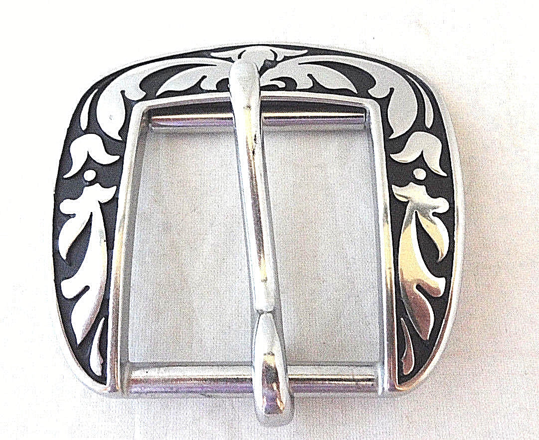 Jeremiah Watt Back Cinch Flank Belt Roller Buckle Floral 1 3/4" Saddle Horse New