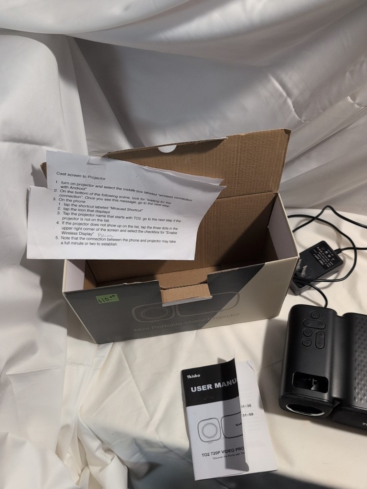Tkisko To2 Mini Projector - Portable, Compact, Open Box In Great Shape