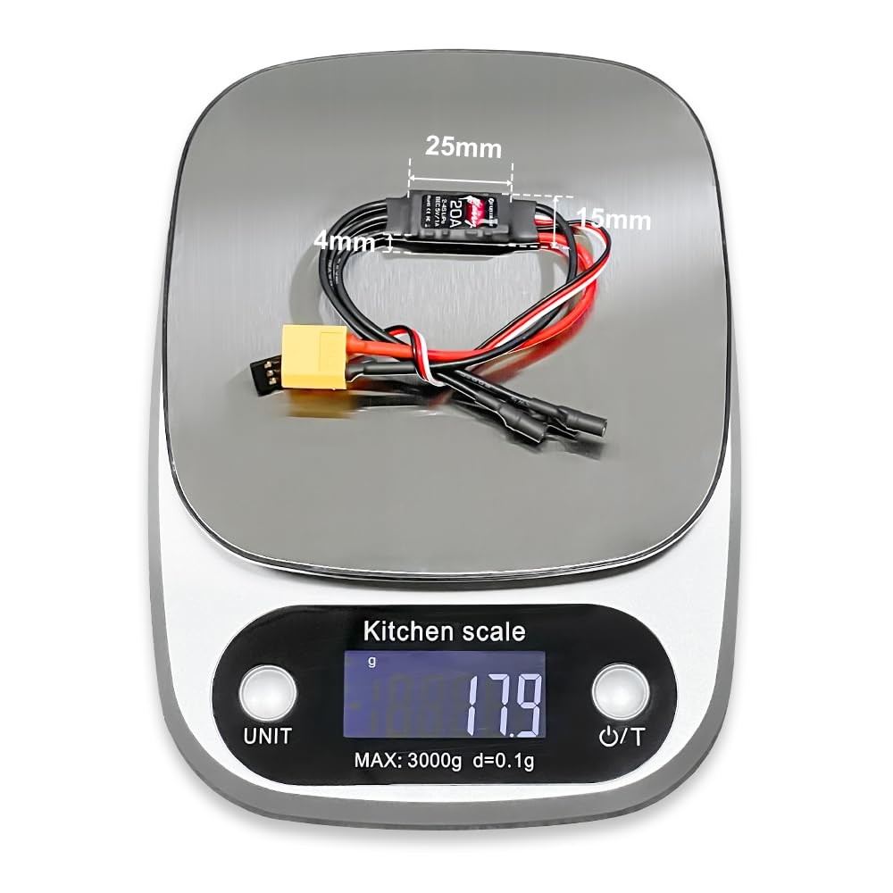 20A Brushless ESC, HAWKS WORK, Electric Speed Controller, BEC 5V 1A, XT60