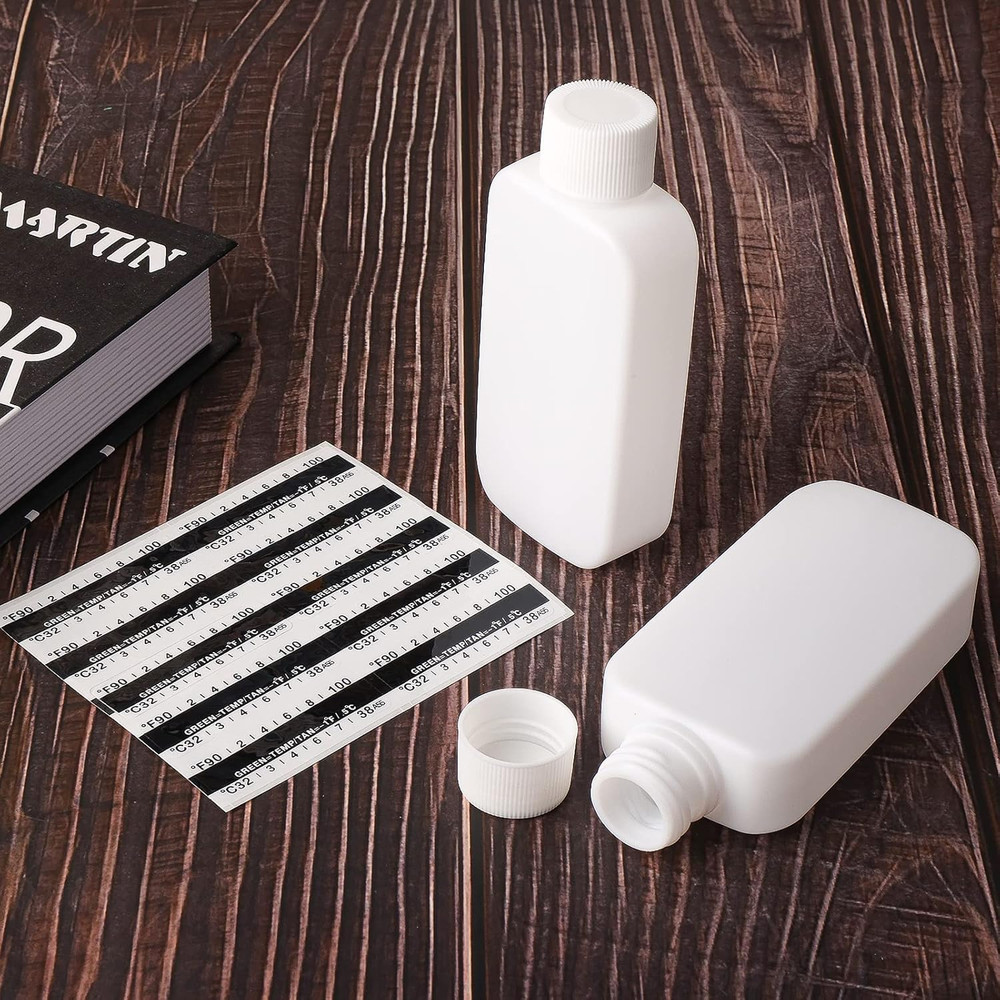 12 Pcs Urine Test Complete Kit, Include 2 Urine Test Bottles 10 Temperature Test