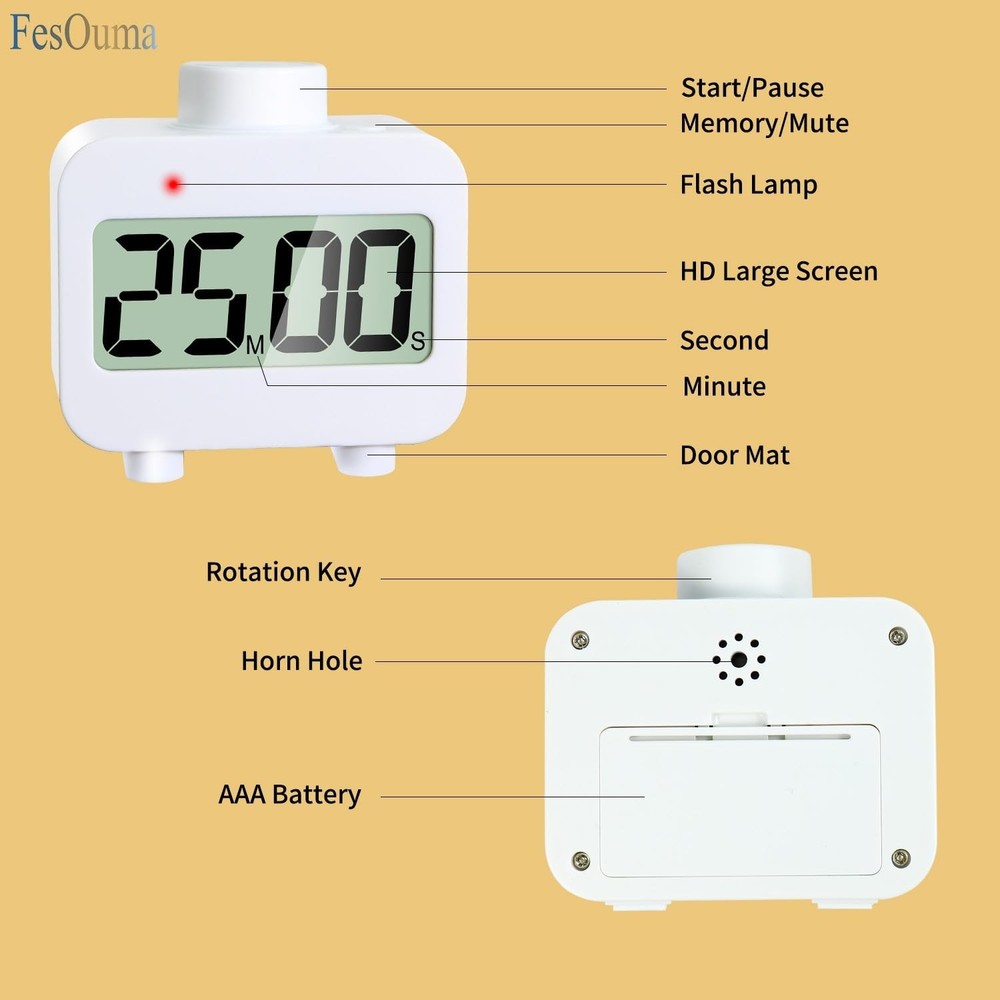 Digital Timers, Digital Kitchen Timer for Cooking,Countdown Countup Timer for...