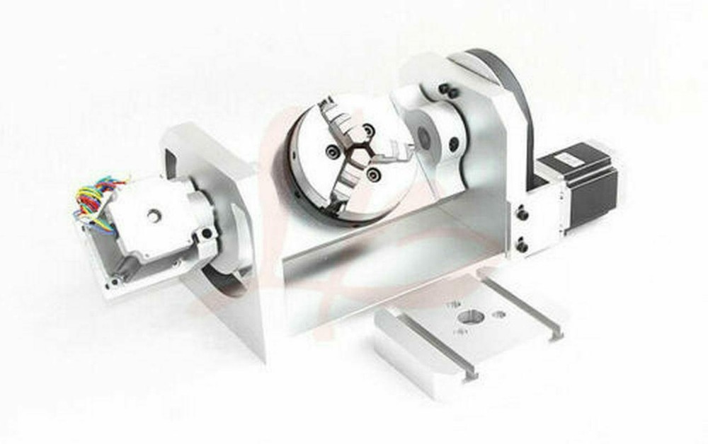 CNC Router Machine Rotary Indexer Table 4th & 5th Rotational Axis W/ Chuck,