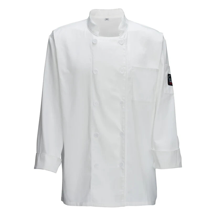 WINCO Chef Jacket White, Medium