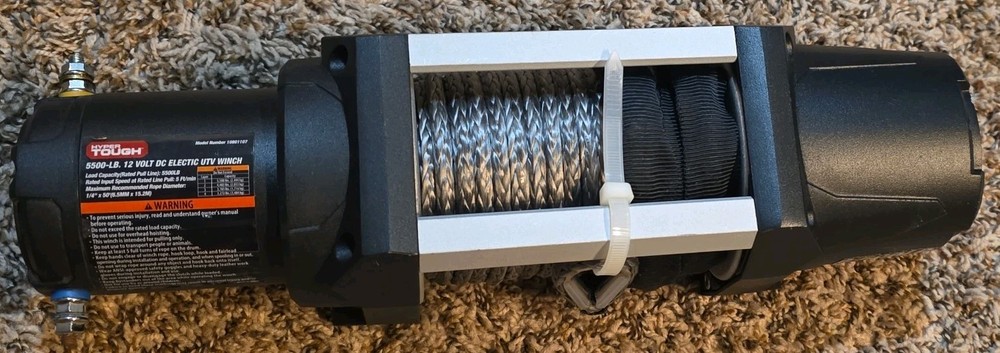 Hyper Tough 5500-LB Electric UTV Wench- See Description