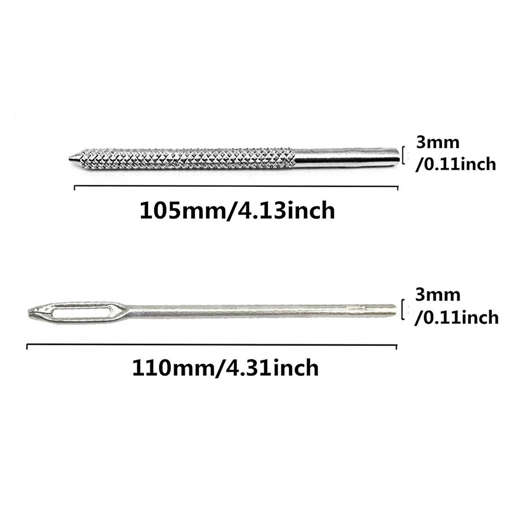 20x Replacement Split Eye Needle & Rasp Probe For T-Handle Tire Plug Repair Tool