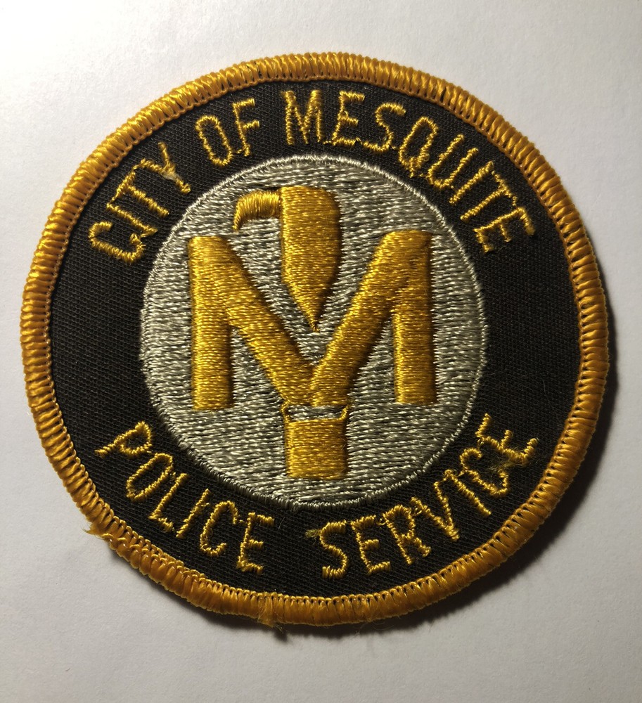 Vintage Mesquite Texas Police Service Patch