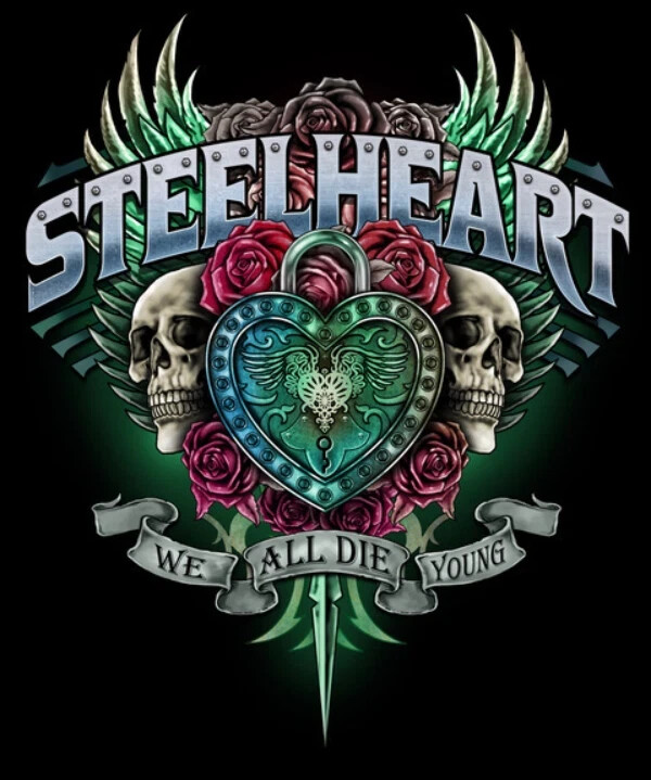 NEW Rare Steelheart Band Logo Classic Black All Size Gift For Fan Shirt